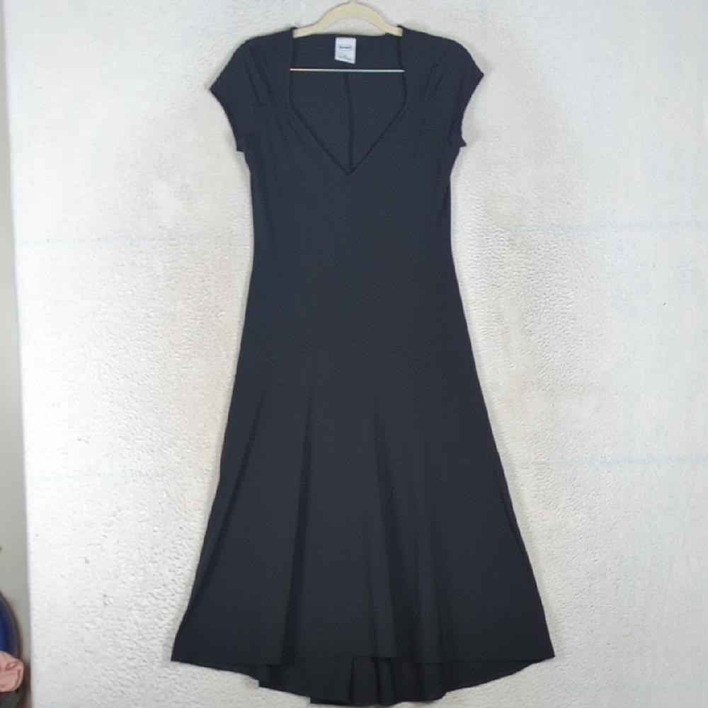 Old Navy Women's Black Minimalist Contemporary Midi Dress Size S